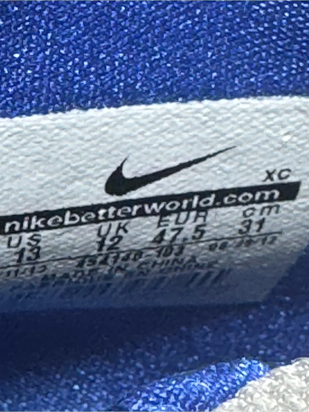 Nike Air Max Destiny TB “White Varsity Royal” Size 13